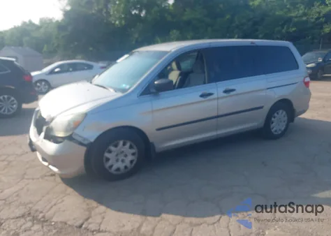 2007 Honda Odyssey Lx из США, поврежденный, VIN 5FNRL38227B113921